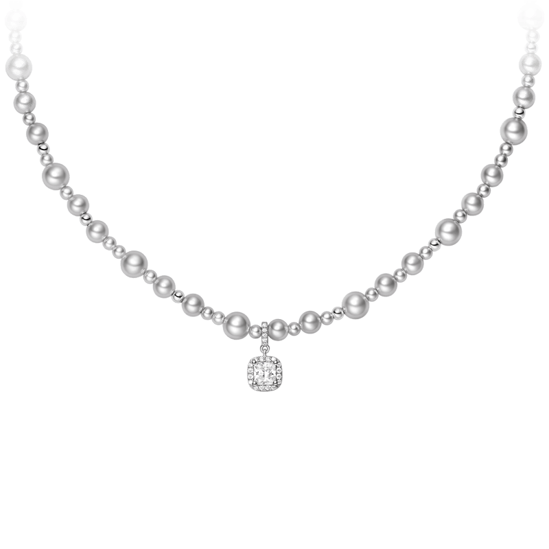 EFANG何方珠宝气泡方糖项链的魅力AG